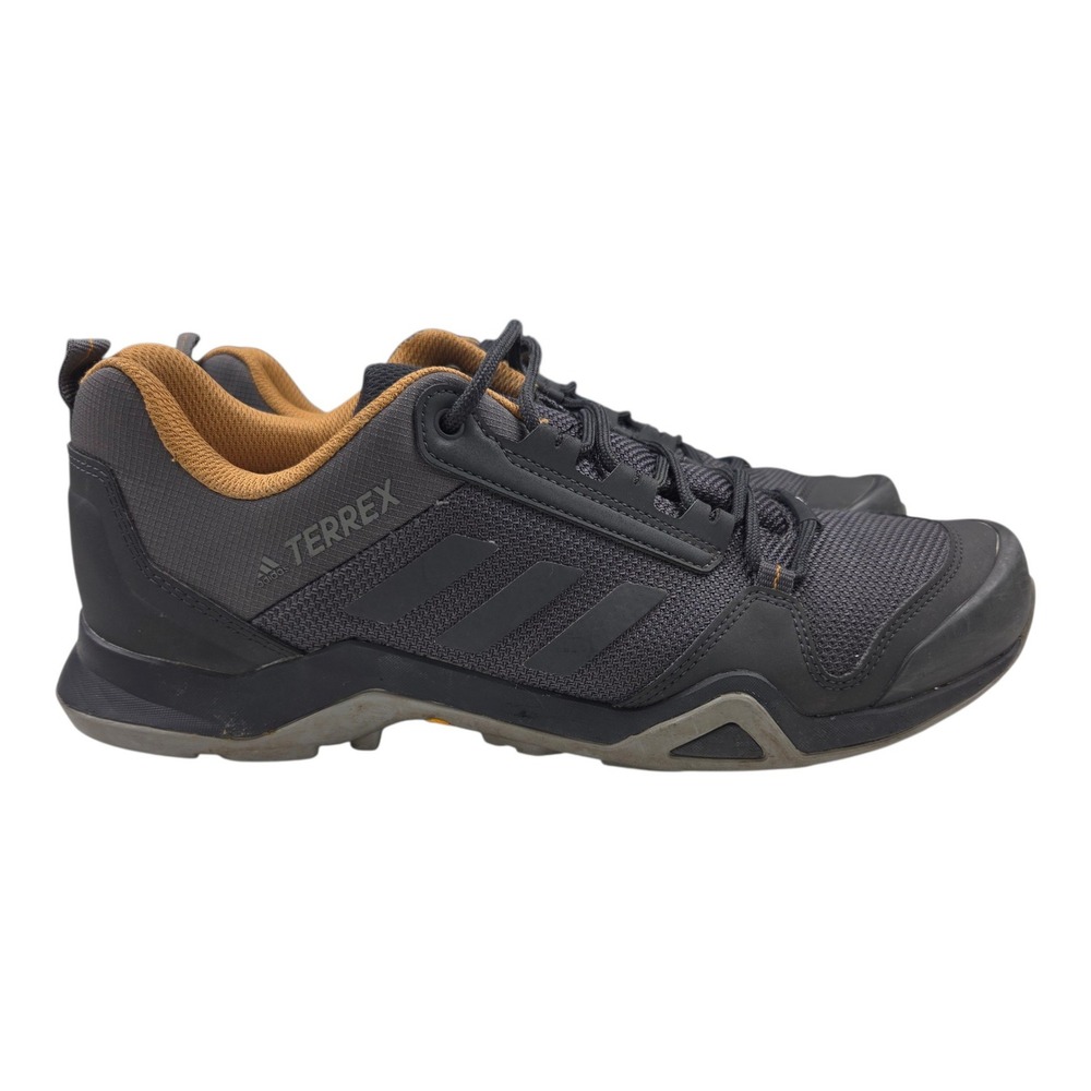 Adidas Terrex AX3 10.5 Black Gray Low Top Hiking Shoes BC0525 Trail Sneaker